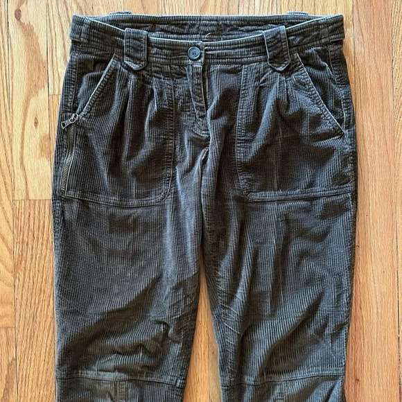 Etro sz EU 40 or US  cropped ankle cords in mushroom brown zip fly and zip ankle - Picture 4 of 7